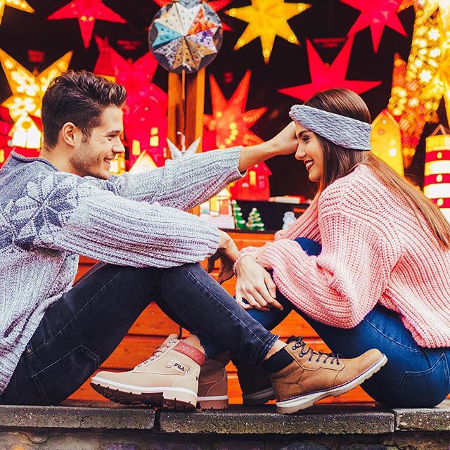 Winterliches Couple Shooting: Fabian und Marie für Deichmann x Fila