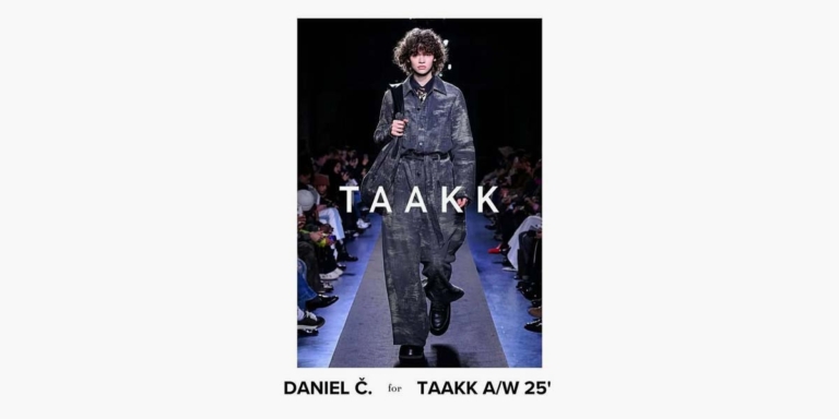 Daniel Č. défile pour TAAKK à la Fashion Week de Paris A/W 25